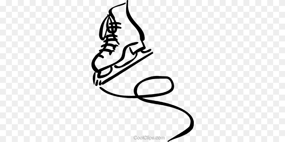 Ice Skates Royalty Vector Clip Art Illustration, Clothing, Footwear, Shoe, Sneaker Free Png Download