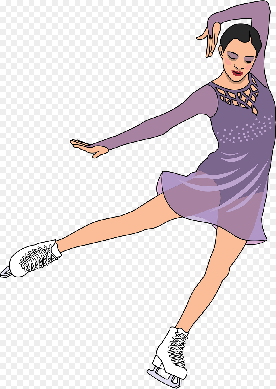Ice Skating Clipart, Adult, Dancing, Female, Leisure Activities Png Image