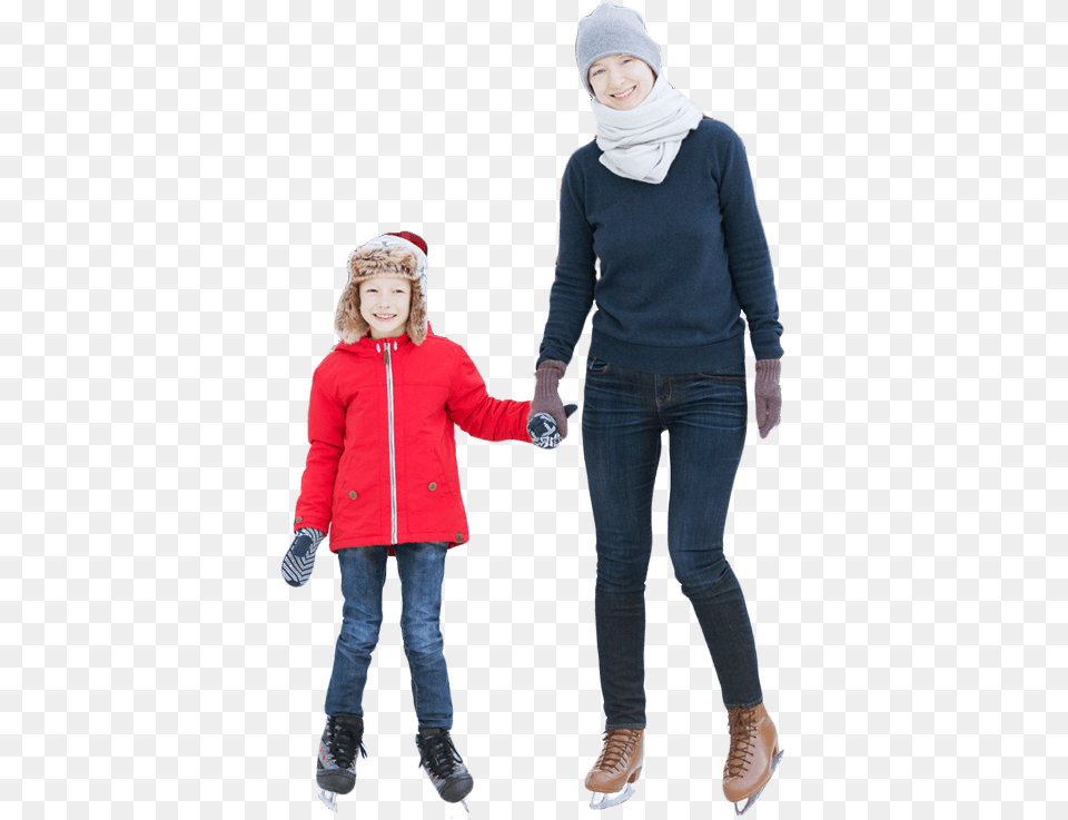 Ice Skating People, Hat, Jacket, Coat, Clothing Free Transparent Png