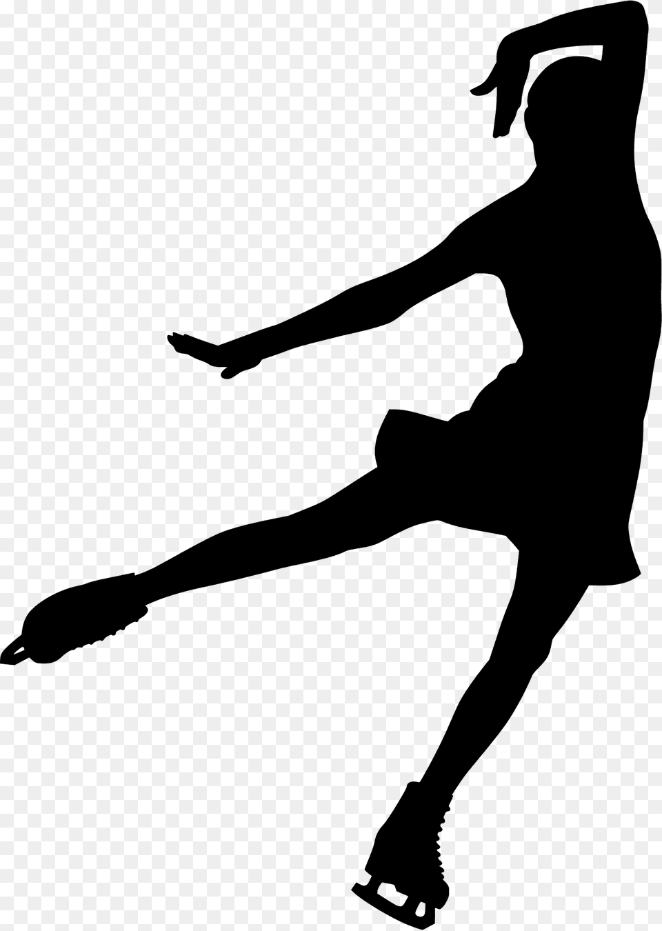 Ice Skating Silhouette, Dancing, Leisure Activities, Person Png Image