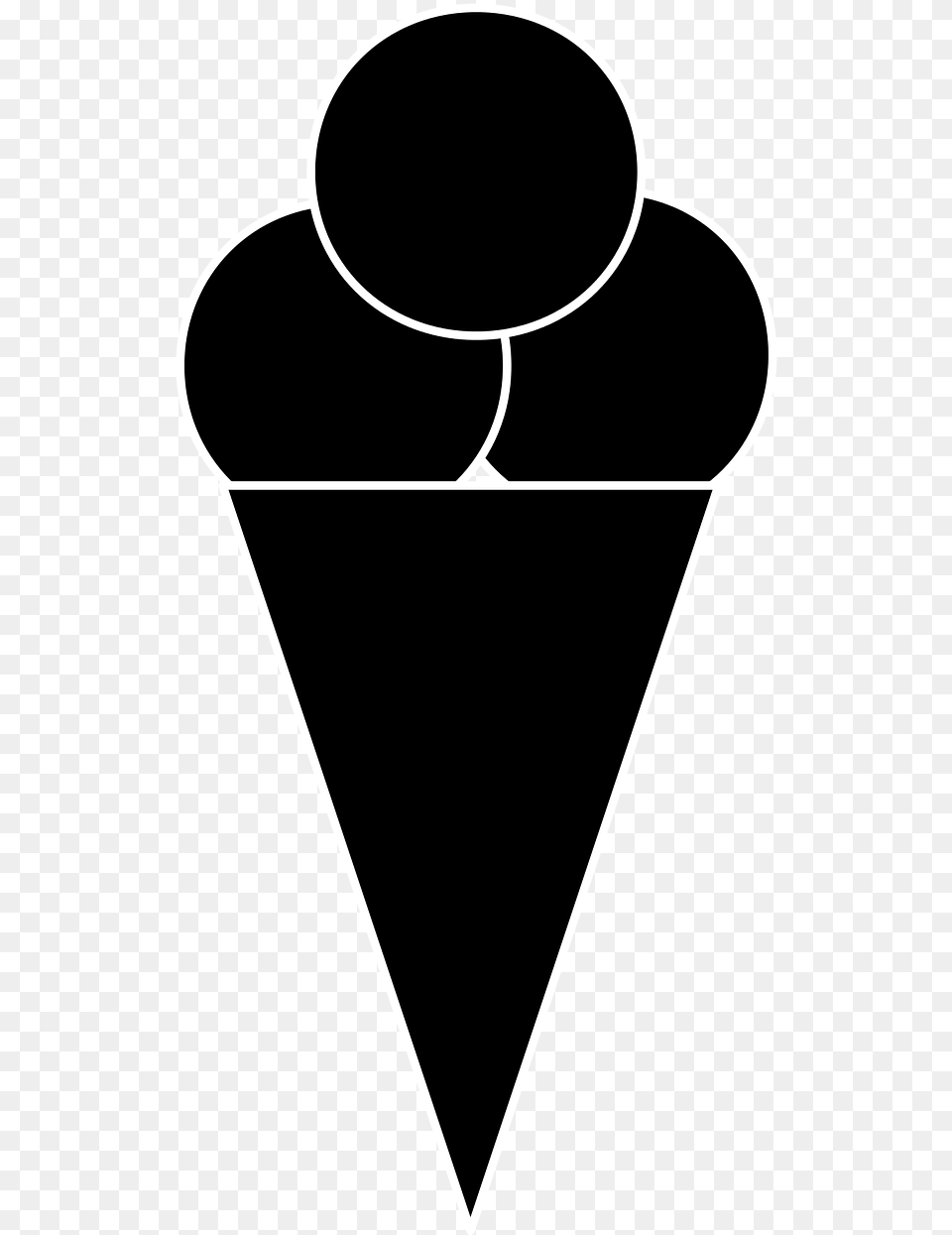 Ice Symbol Cream Icon Symbol Ice Cream, Stencil, Triangle Png