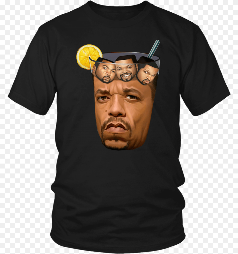 Ice Tea Ice Cube Funny Hiphop Rap Shirts Glass Of Ice T With Ice Cubes, T-shirt, Clothing, Plant, Fruit Free Png