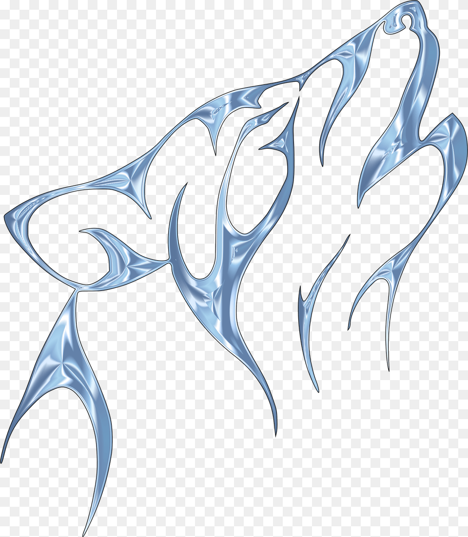 Ice Tribal Wolf No Background Clip Arts Wolf Tattoo, Electronics, Hardware, Accessories, Pattern Png Image