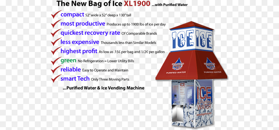 Ice Vending Machine By Bag Of Ice Dry Ice, Kiosk Png Image