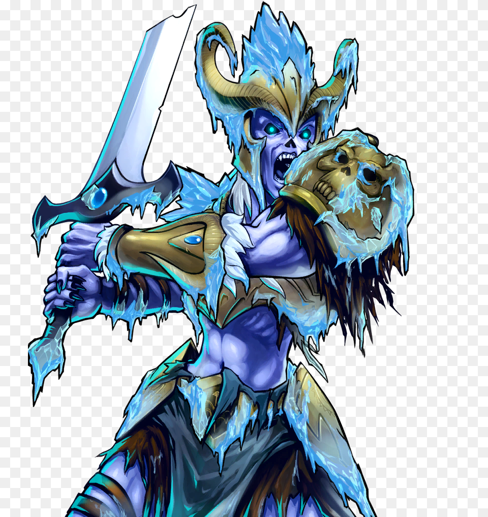 Ice Wraith Illustration, Adult, Female, Person, Woman Png Image