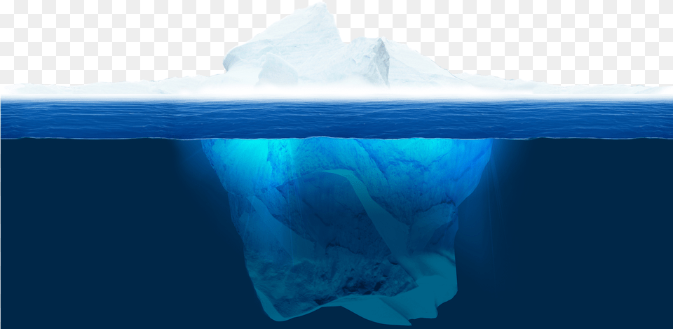 Iceberg Drawing Underwater Iceberg, Ice, Nature, Outdoors Png