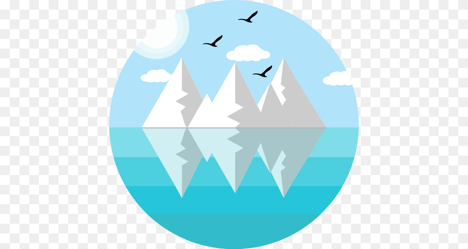 Iceberg Ecology Melting Icon With And Vector Format For, Boat, Sailboat, Vehicle, Transportation Png