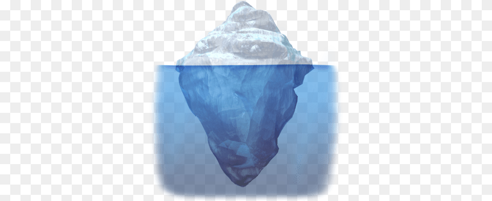 Iceberg Top And Bottom Transparent Iceberg, Ice, Nature, Outdoors, Diaper Free Png Download