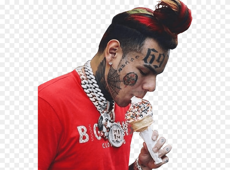 Icecream 69 Tekashi69 Tekashi6ix9ine Rap Tekashi 69 Ice Cream, Man, Male, Person, Adult Free Png Download