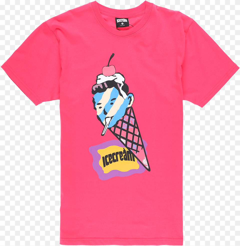Icecream Cone Head T Shirt Active Shirt, T-shirt, Ice Cream, Food, Dessert Free Transparent Png