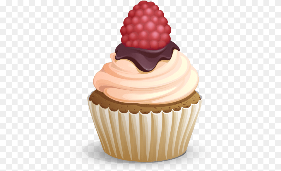 Icecream Cupcake, Berry, Produce, Plant, Fruit Free Transparent Png
