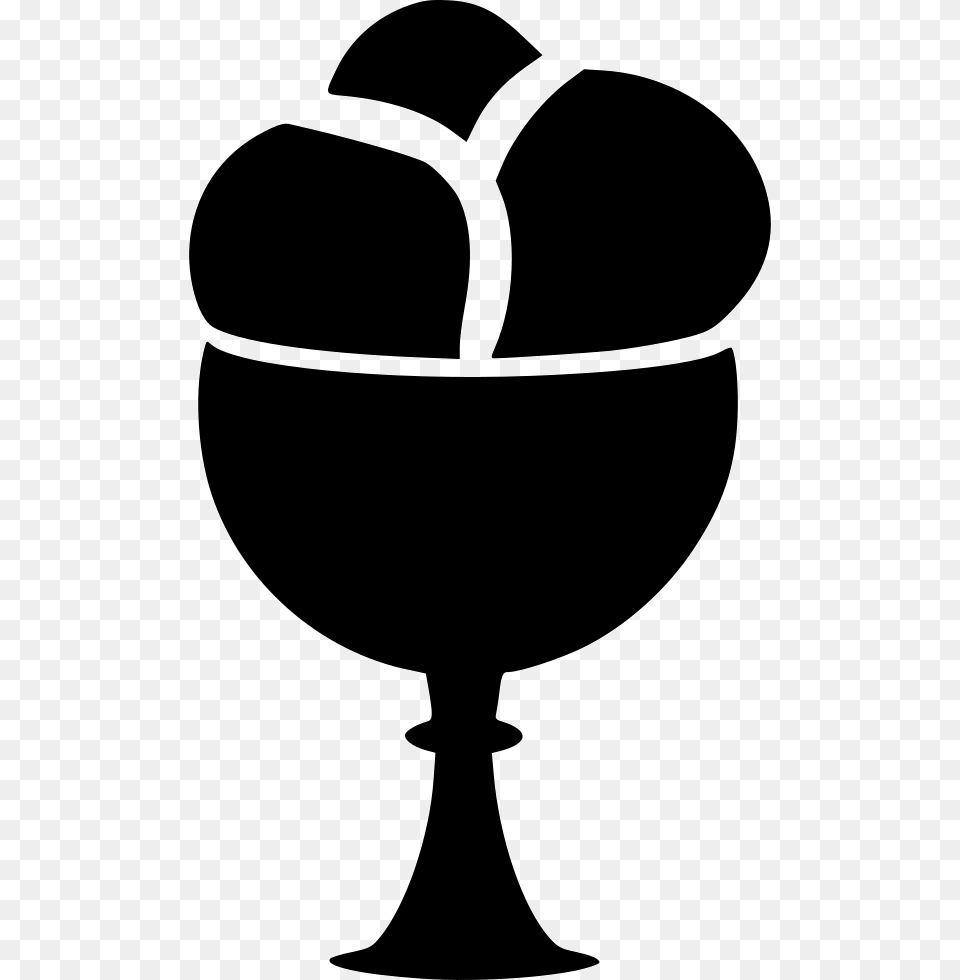 Icecream Goblet, Glass, Silhouette, Stencil, Animal Png Image