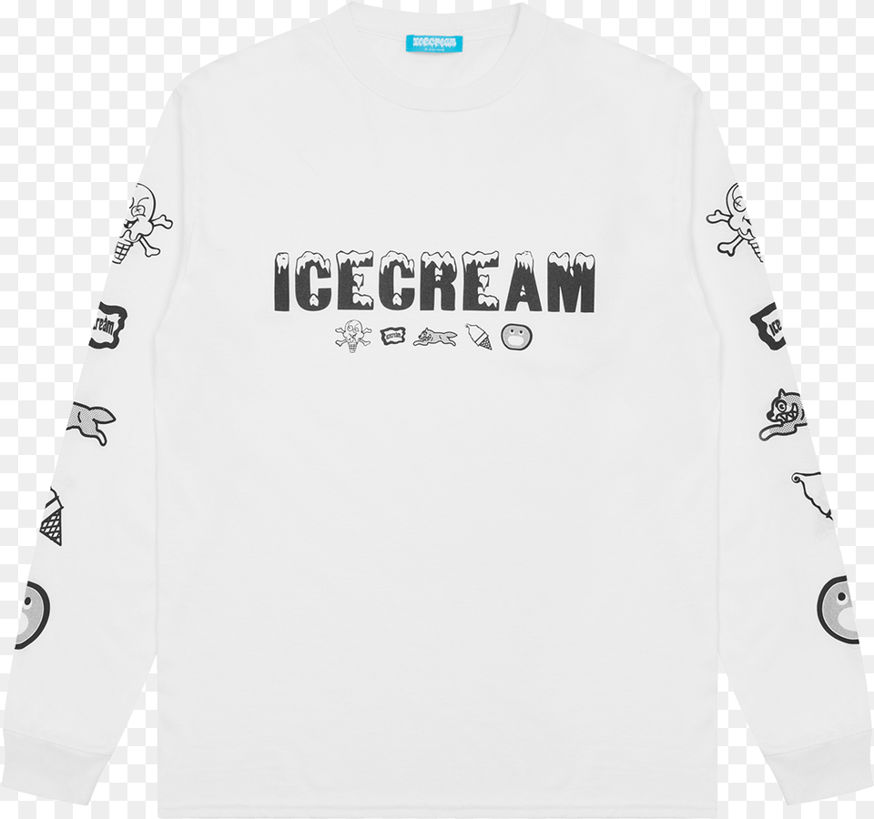 Icecream Long Sleeve, Clothing, Long Sleeve, T-shirt Free Png Download