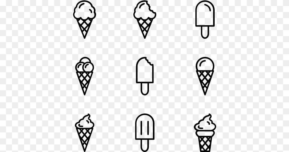 Icecream Vector Ice Cream Cone For Download Ice Cream Vector Icon, Gray Free Png