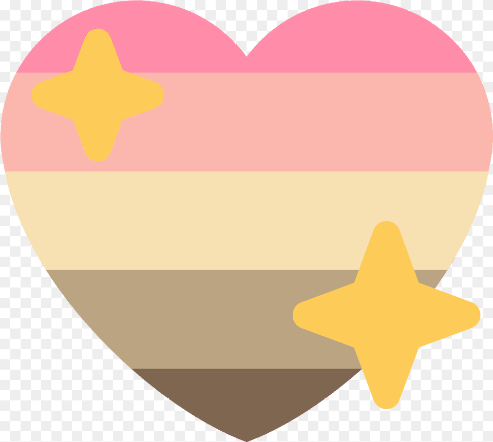 Icecreamgender Pride Discord Emoji Heart, Star Symbol, Symbol Free Png