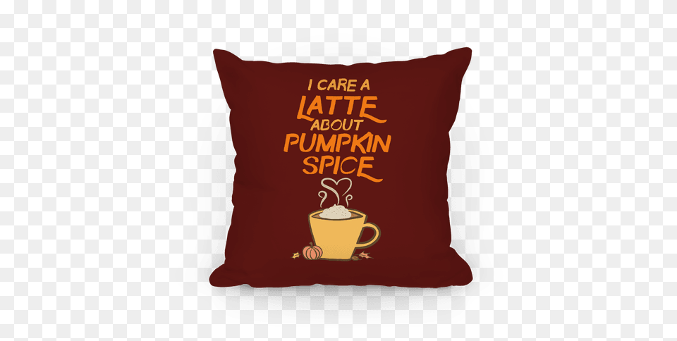 Iced Pumpkin Spice Latte Pillows Lookhuman, Cushion, Home Decor, Pillow Png