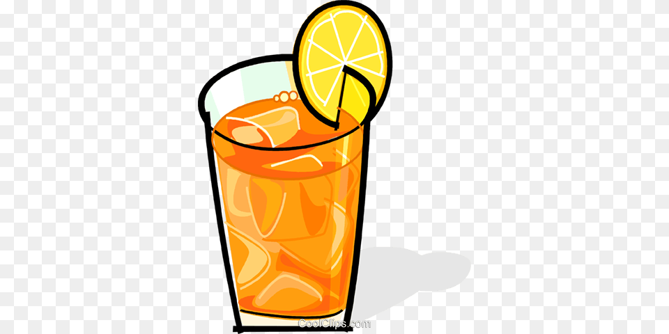 Iced Tea With A Lemon Slice Royalty Vector Clip Art, Beverage, Juice, Lemonade, Can Png