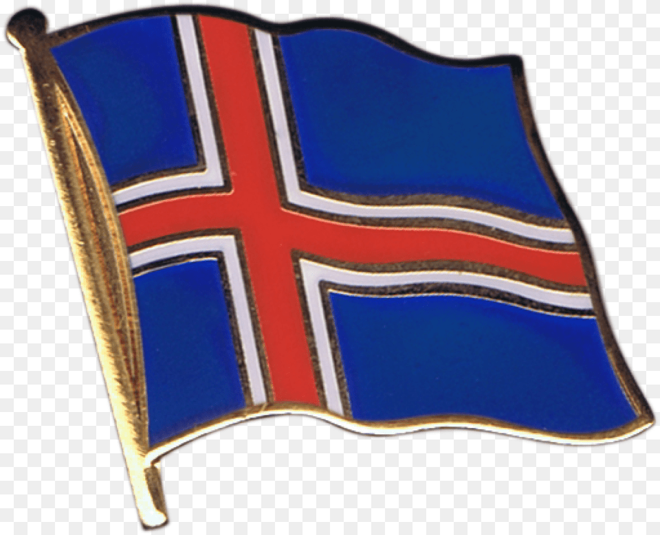 Iceland Flag Pin Badge Mexican Flag Drawing Easy Free Png