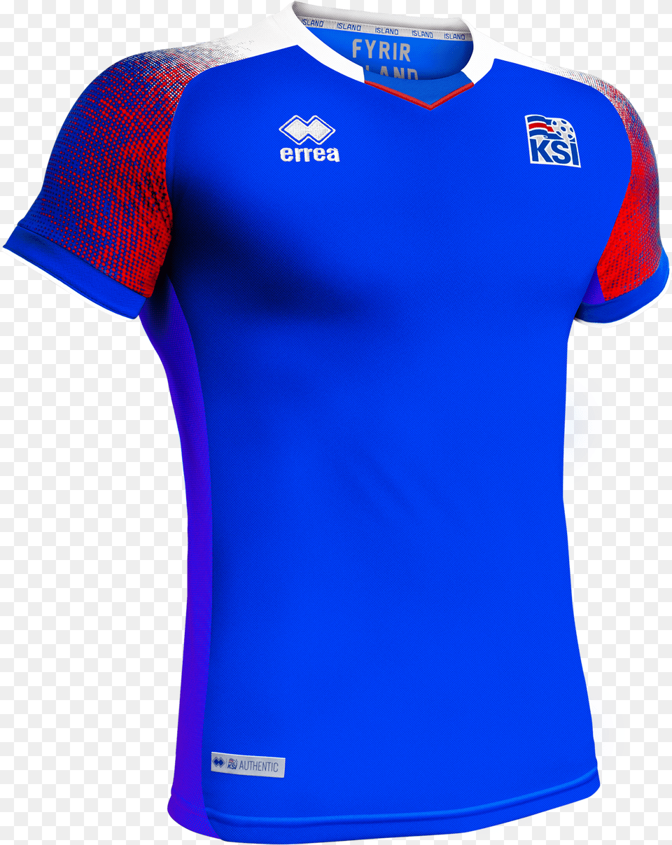 Iceland National Team 2018 World Cup Jersey Iceland 2018 World Cup Jersey, Clothing, Shirt, T-shirt Free Png
