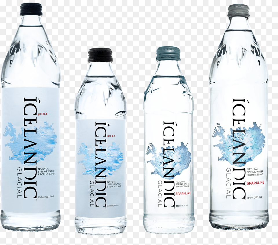 Icelandic Glacial Water Glass Bottle Free Png