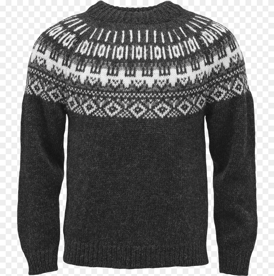 Icelandic Wool Jumper Sweater, Clothing, Knitwear, Coat, Jacket Png Image