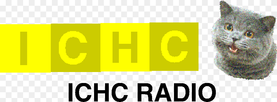 Ichc Radio Logo Old Happy Cat, Snout, Animal, Mammal, Pet Free Png