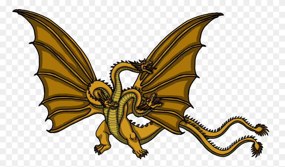 Ichf King Ghidorah Horror Flora, Dragon, Accessories, Art, Animal Free Transparent Png