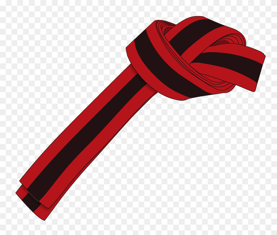 Ichf Red Black Belt Gup Large, Knot, Dynamite, Weapon Png Image