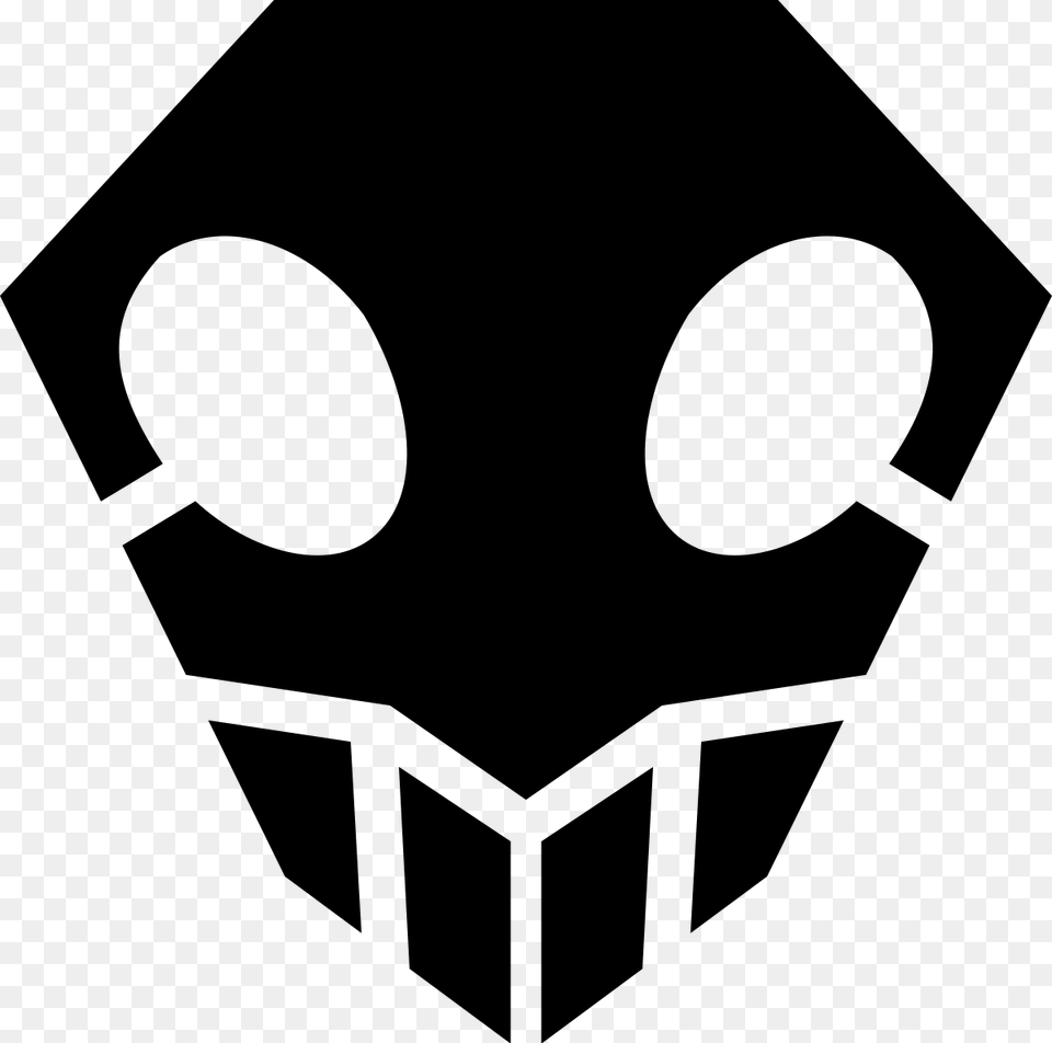 Ichigo Hollow Mask Black And White, Gray Free Png
