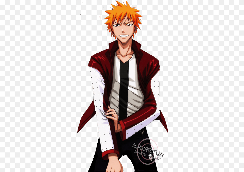 Ichigo Kurosaki Bleach Ichigo Human Form, Publication, Book, Comics, Person Free Png Download