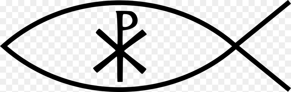 Ichthys Chi Rho Christian Symbolism Christian Cross, Gray Free Transparent Png