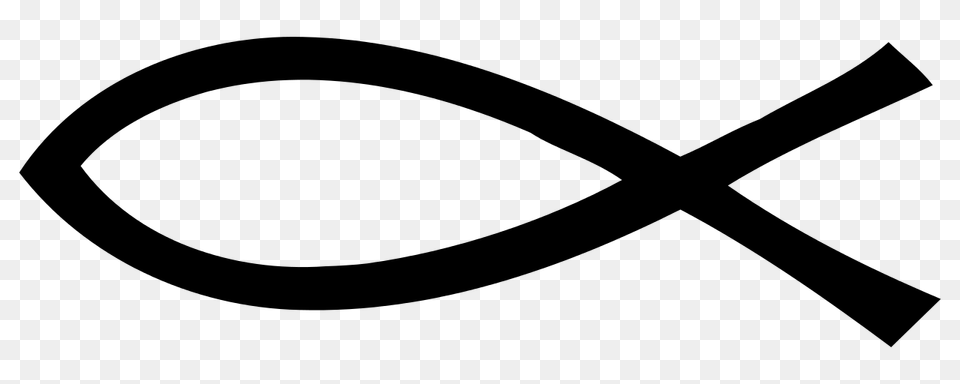 Ichthys Symbol, Gray Free Transparent Png