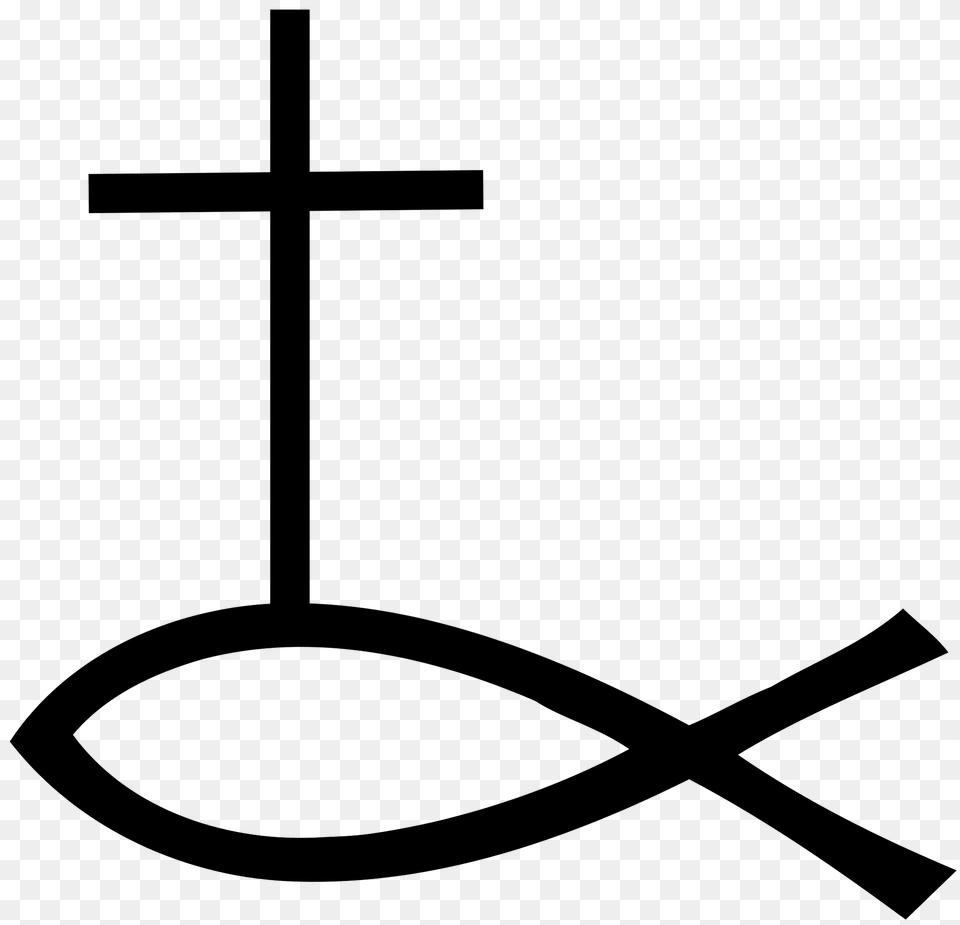 Ichthys Symbol Old Cath Clipart, Cross Png