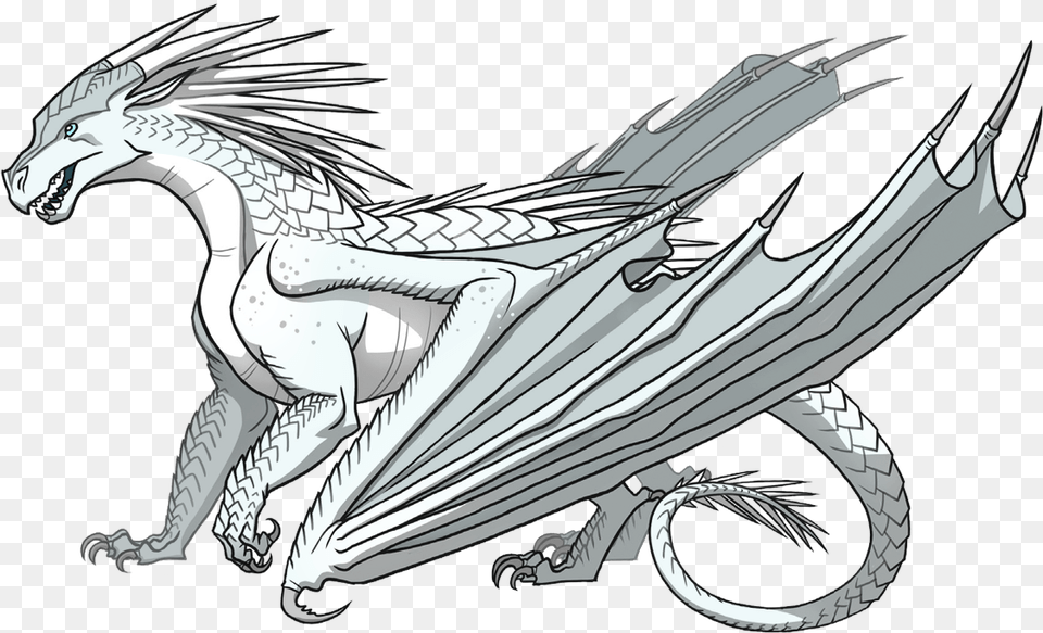 Icicles Drawing Easy Wings Of Fire Icewing, Dragon, Machine, Wheel, Adult Free Png