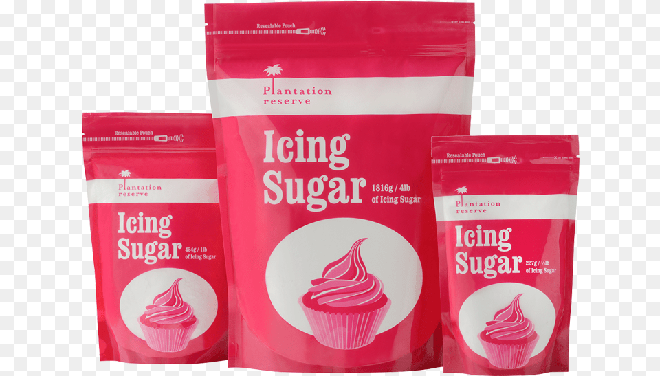 Icing Sugar Packs, Dessert, Food, Yogurt, Cream Free Png Download