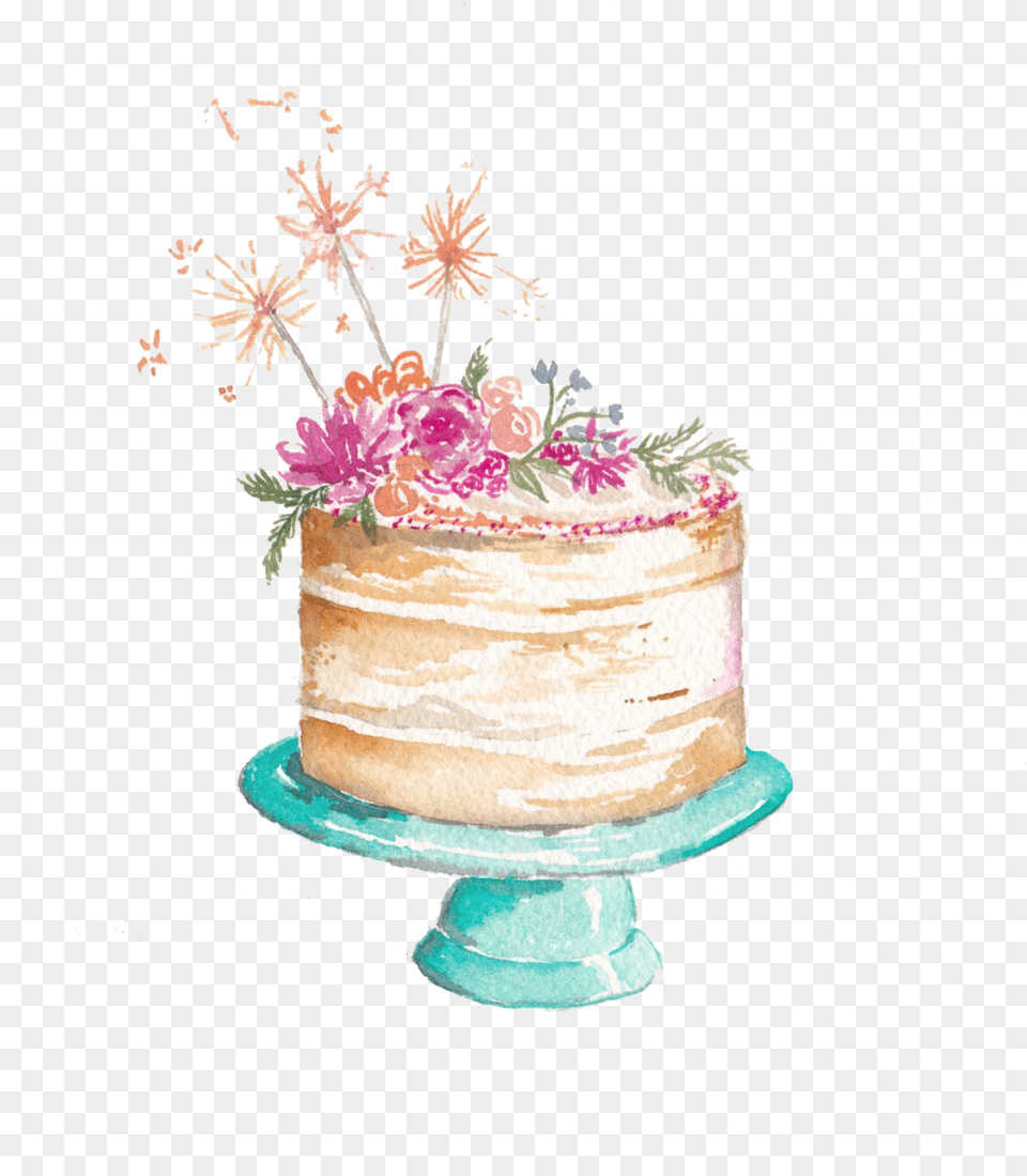 Icing Sugar Watercolor Wedding Cake Frosting Watercolor Cake, Birthday Cake, Cream, Dessert, Food Free Transparent Png