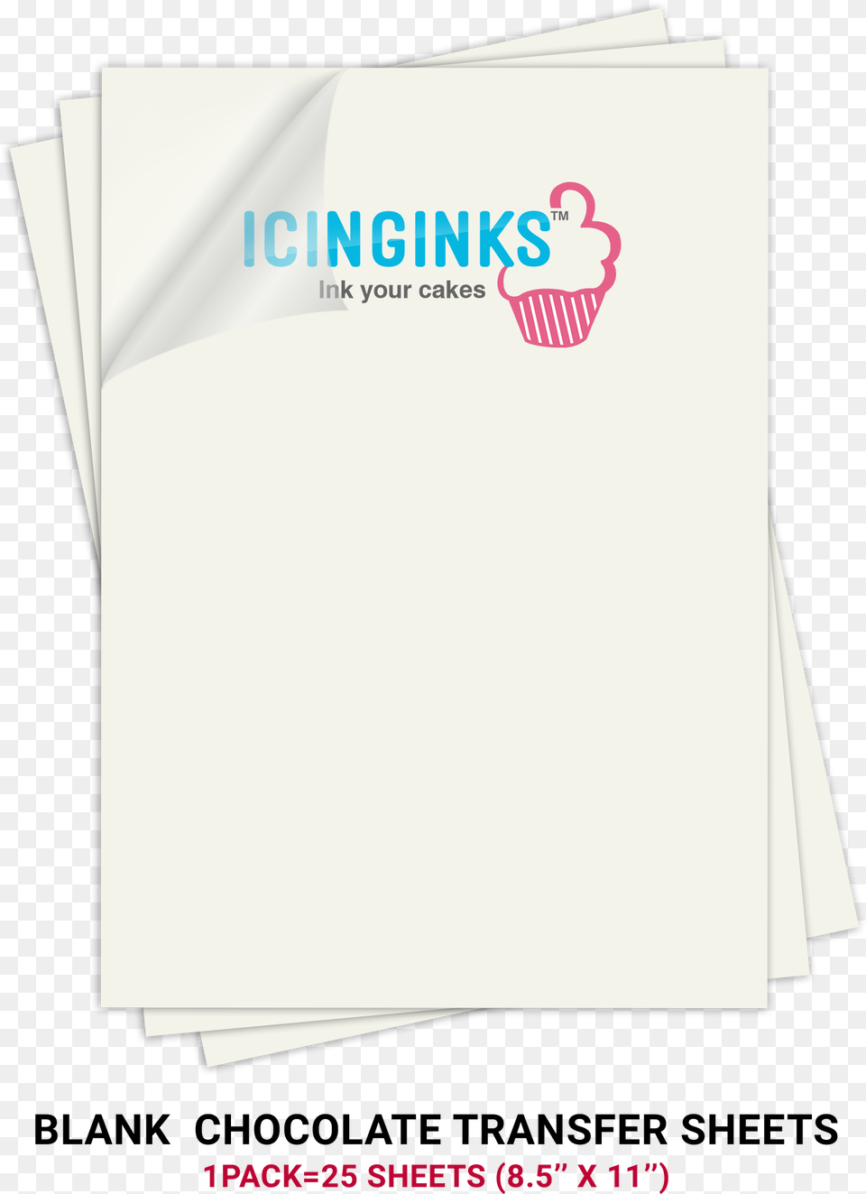 Icinginks Prime Blank Chocolate Transfer Sheets A4 Girl Baby Shower Invitations Blank Templates, Paper Free Png