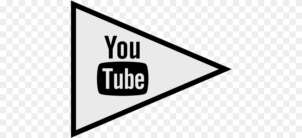 Icne Sociale De Drapeaux Logo Youtube Gratuit Youtube, Triangle, Scoreboard Free Png