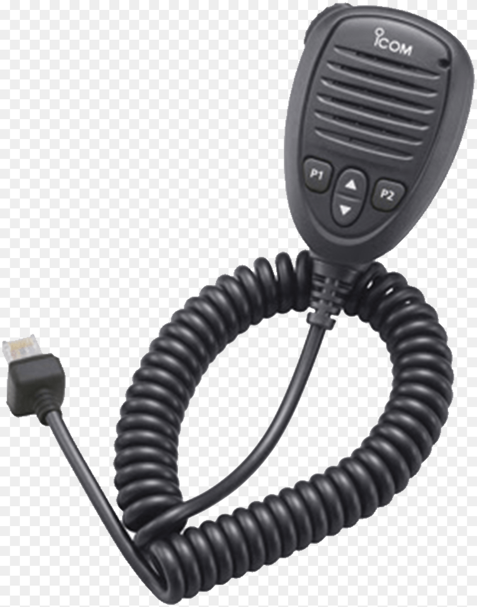Icom Vhf Radio Microphone, Electrical Device, Smoke Pipe, Adapter, Electronics Png