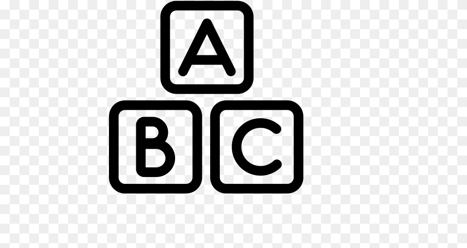 Icon Abc Abc Alphabet Icon With And Vector Format For, Gray Free Png