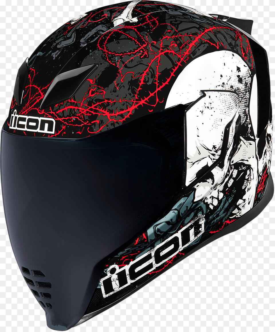 Icon Airflite Skull, Crash Helmet, Helmet Png Image