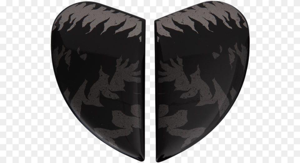 Icon Airform Helmet Replacement Sideplates Lycan Black Solid, Armor, Shield Free Png