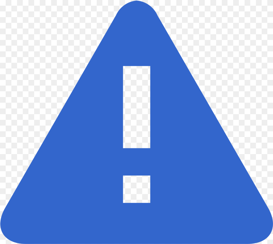 Icon Alerts Blue, Triangle, Sign, Symbol Free Png Download