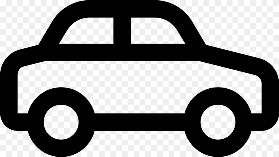 Icon And A Sedan Self Driving Car Clear Background, Gray Png Image