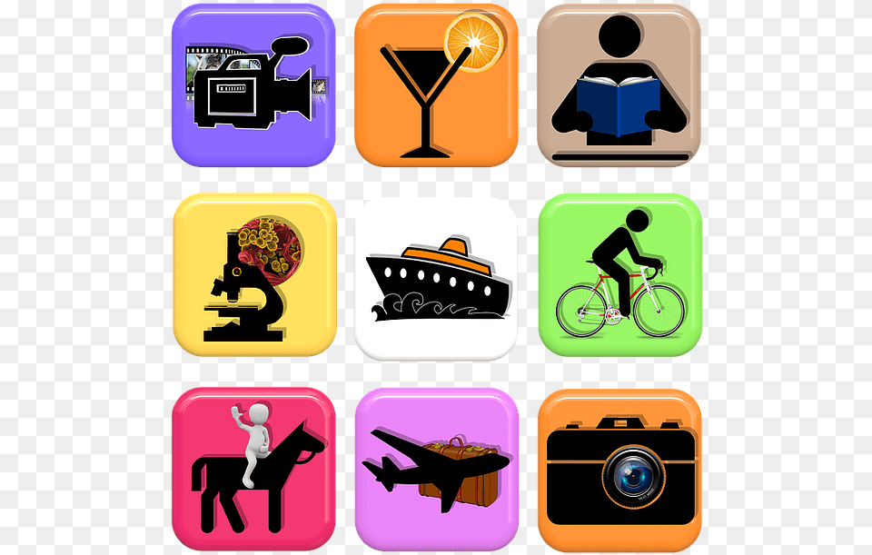 Icon App Film Camera Camera Glass Cocktail Smk Kesehatan Tpa Jember, Electronics, Bicycle, Person, Transportation Free Png