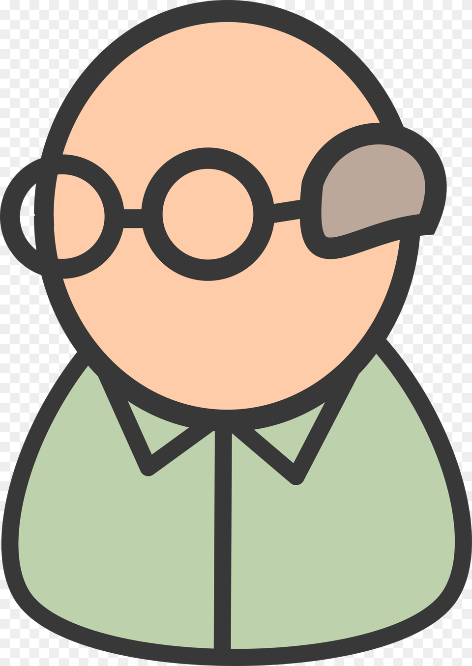 Icon Art Old Man Clipart Elder Clipart, Accessories, Glasses, Goggles, Head Png Image