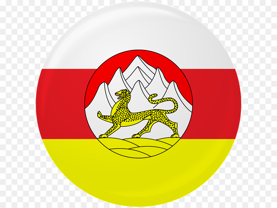 Icon Badge Iran Tajikistan Afghanistan India North Ossetia, Logo, Symbol, Frisbee, Toy Png