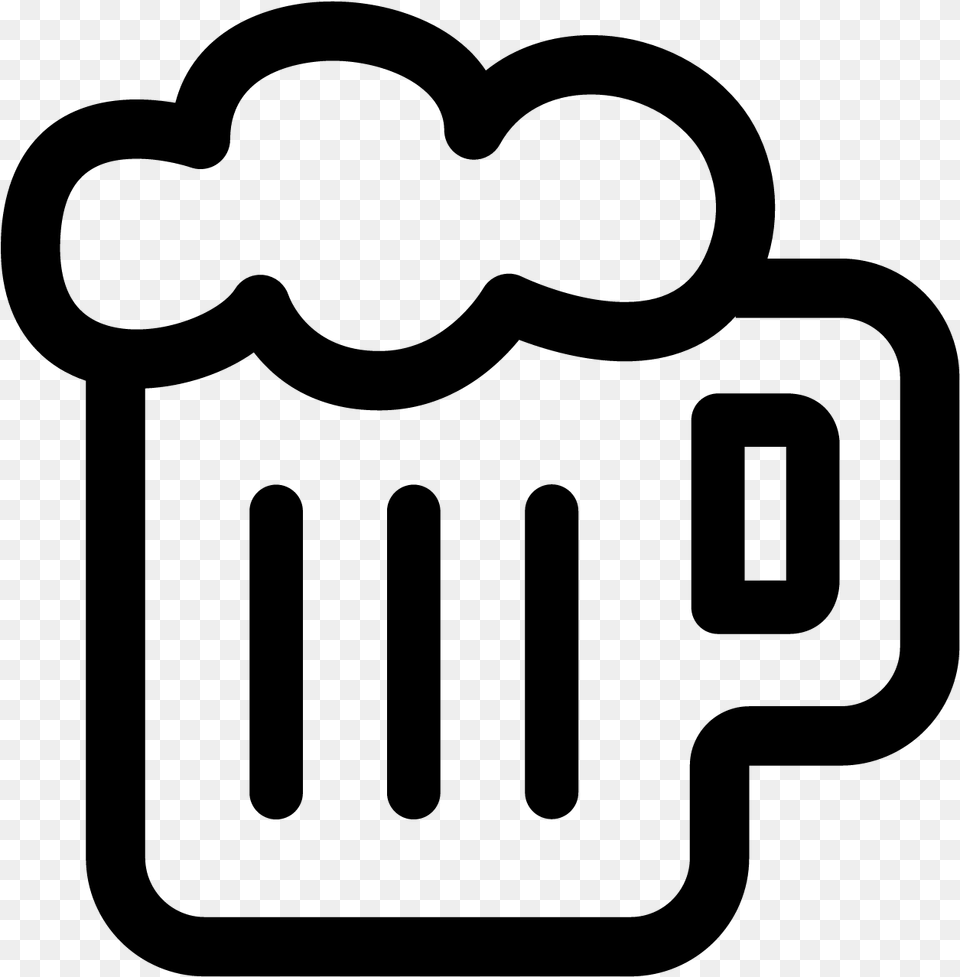 Icon Beer, Gray Png Image