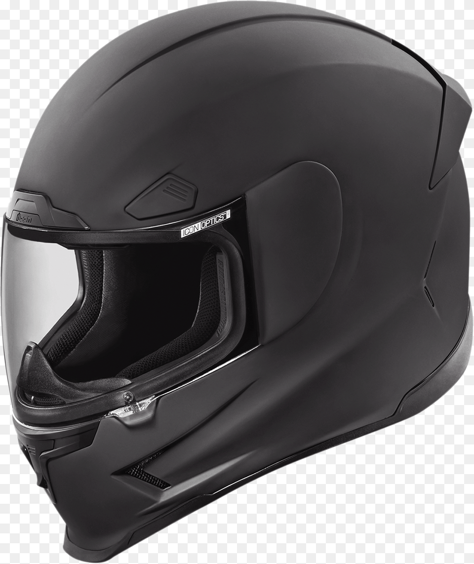 Icon Black Airframe Pro Rubatone Full Face Motorcycle Motorcycle Helmet, Crash Helmet Free Transparent Png