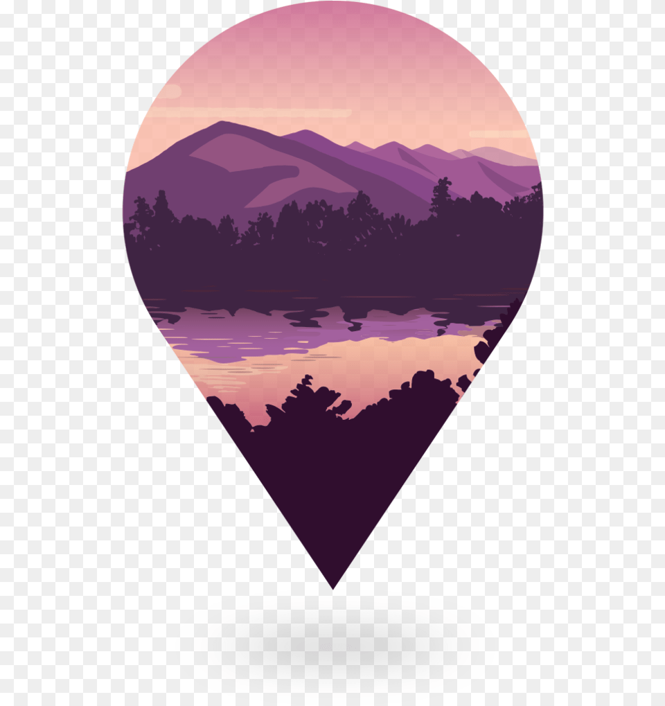 Icon Black Mountain, Balloon, Purple, Heart, Outdoors Png
